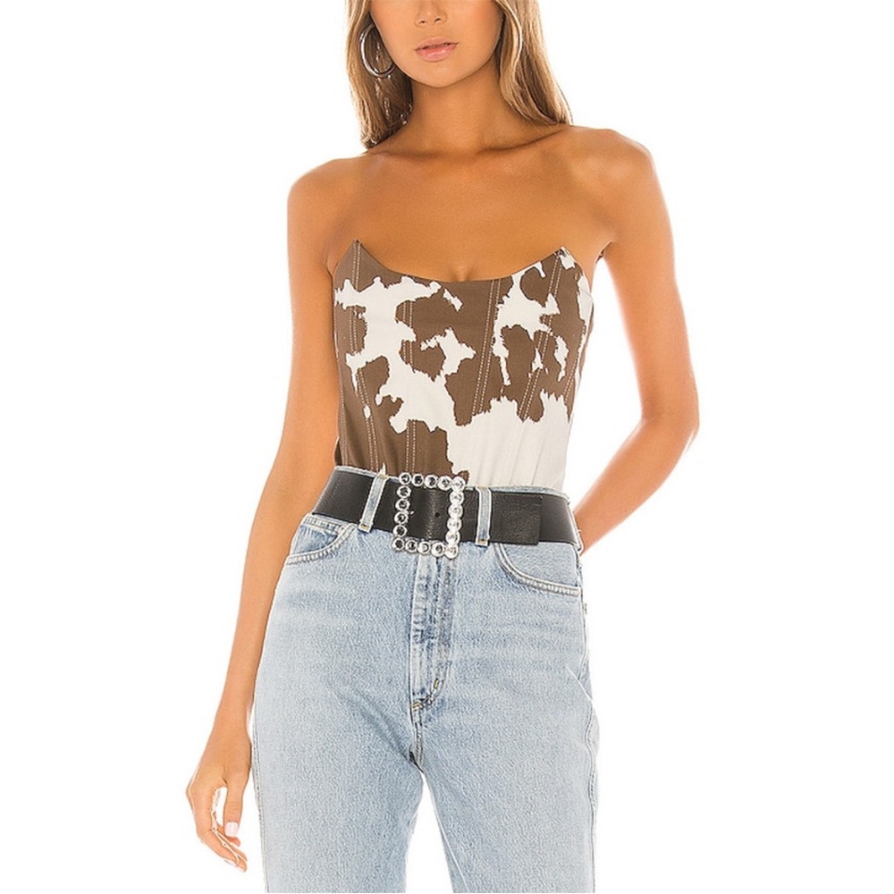 Miaou “Leia” Cow print corset